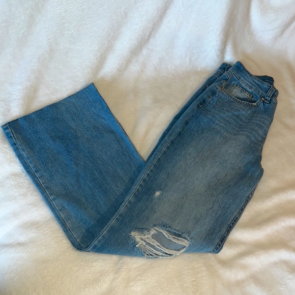 NWT Rewash Super High Rise Vintage Reunion Wide Leg Jeans - Picture 2 of 12